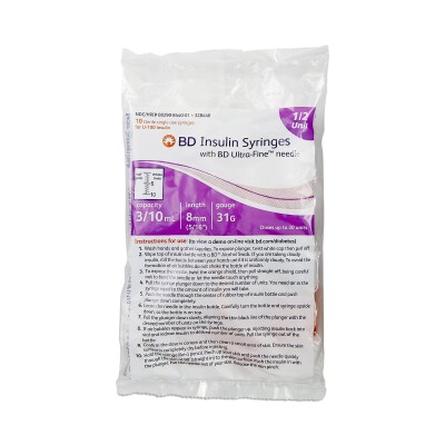 BD Insulin Syringes w/Ultra-Fine Needles