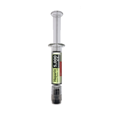 Heparin Sodium Injection USP 5,000 units/0.5mL SD Prefilled Syringe
